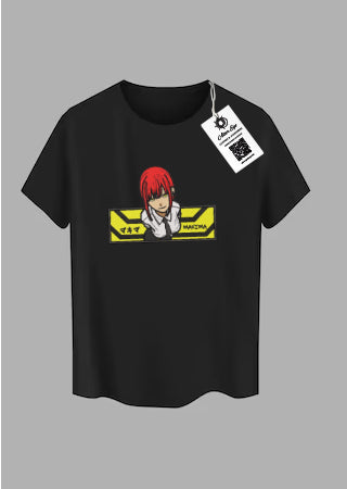 Tricou Brodat Dragon Chainsaw Man - Makima