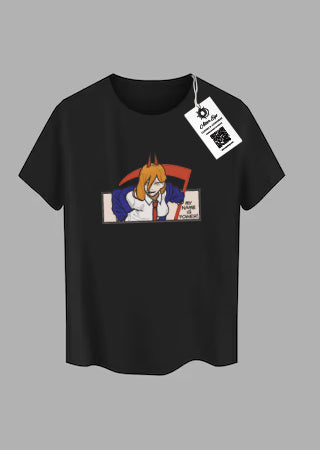 Tricou Brodat Dragon Chainsaw Man - Power