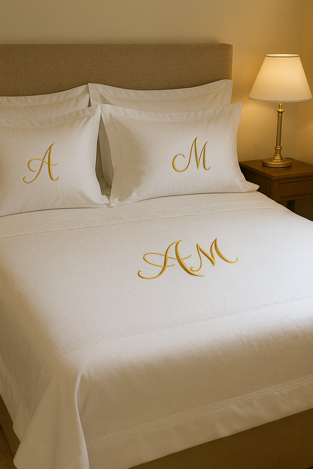 Lenjerie de pat personalizata- Pat dublu 6 piese