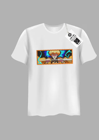 Tricou Brodat Demon Slayer - Zenitsu Agatsuma