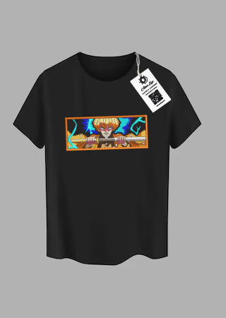 Tricou Brodat Demon Slayer - Zenitsu Agatsuma