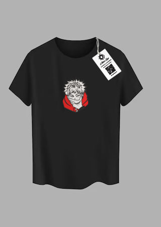 Tricou Brodat Jujutsu Kaisen - Yuji Itadori and Sukuna