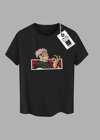 Tricou Brodat Jujutsu Kaisen - Ryomen Sukuna