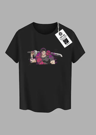 Tricou Brodat Jujutsu Kaisen - Toji Fushiguro