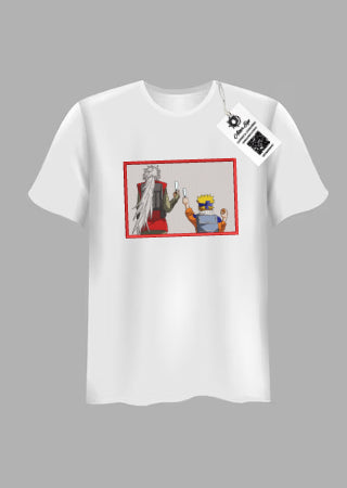Tricou Brodat Naruto-Jiraiya and Naruto