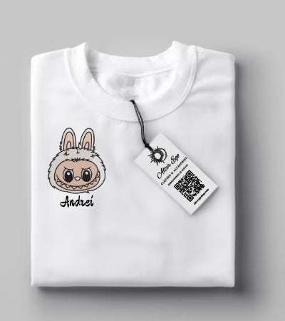 Tricou Copii Labubu Personalizat cu Numele tau