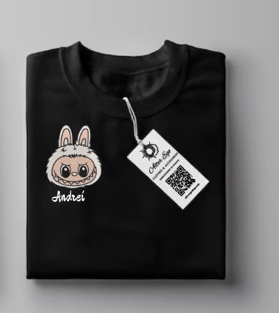 Tricou Copii Labubu Personalizat cu Numele tau