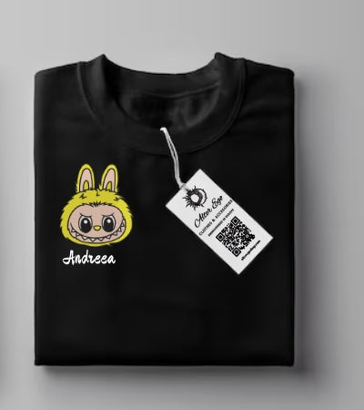 Tricou Copii Labubu Personalizat cu Numele tau