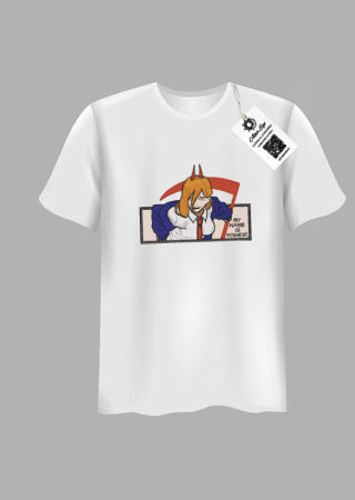 Tricou Brodat  Dragon Chainsaw Man  - Power
