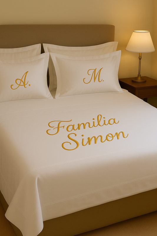 Lenjerie de pat personalizata- Pat dublu 6 piese