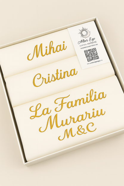 Lenjerie de pat personalizata- Pat dublu 6 piese