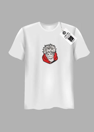 Tricou Brodat Jujutsu Kaisen - Yuji Itadori and Sukuna