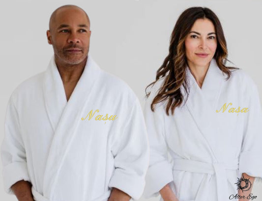 Set halate de baie premium personalizat pentru Nasa si Nasul