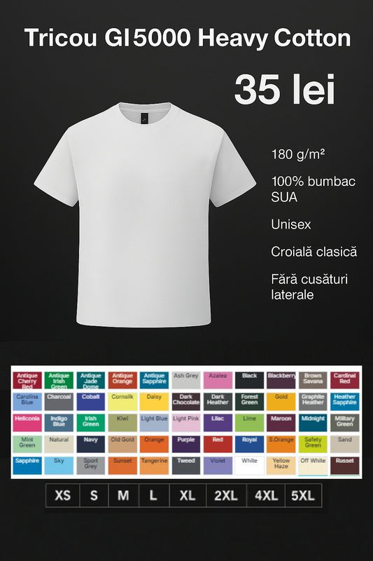 Tricou GI5000 HEAVY COTTON