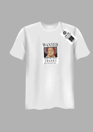 Tricou Brodat One Piece -WANTED