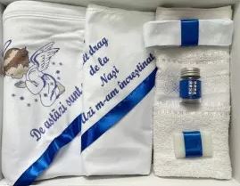 Trusou de botez, 6 piese cu Ingeras - Roz Intens